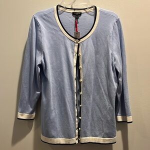 NWT Talbots Periwinkle Cardigan, MP